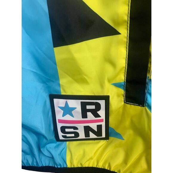 Reason Brand Peace Sign RELAX ANORAK Abstract Mesh Lined Windbreaker Men's L NEW - Picture 7 of 12